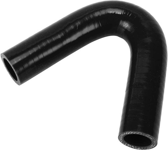 Slang di raffreddamento a 135 gradi - Silicone - Nero - Diametro interno 25mm - Lunghezza 120mm - Tessuto a doppia trama - Slang di silicone