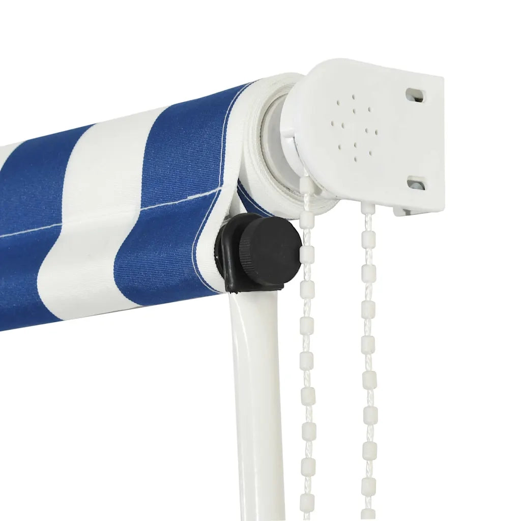 Tenda da Sole Retrattile 150x150 cm Blu e Bianco cod mxl 22775