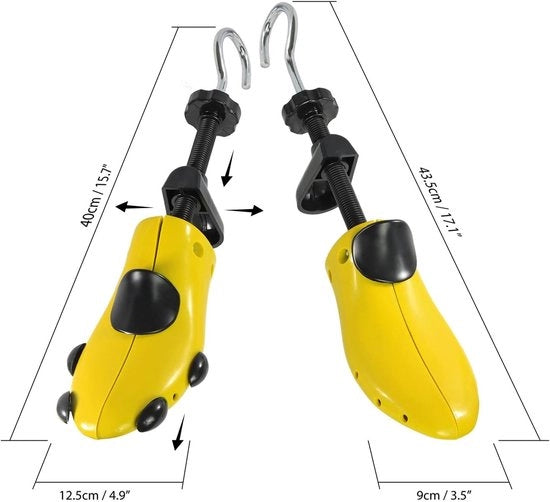 Scollegatori per scarpe in due direzioni - espansore di scarpe con inserti per borsa plantare - EU 39.5-46
