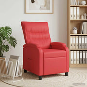 Divano Sedia-Poltrona reclinabile Rosso Similpelle 797817