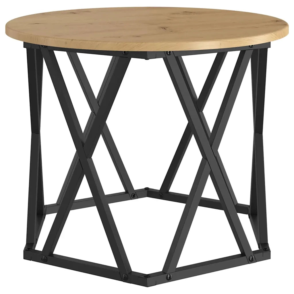 Tavolo laterale | Tavolino Nesting 3 pz Rovere artigianale