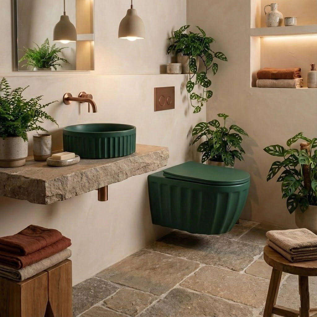 Lavabo Da Appoggio Rea Duo Matcha Matt