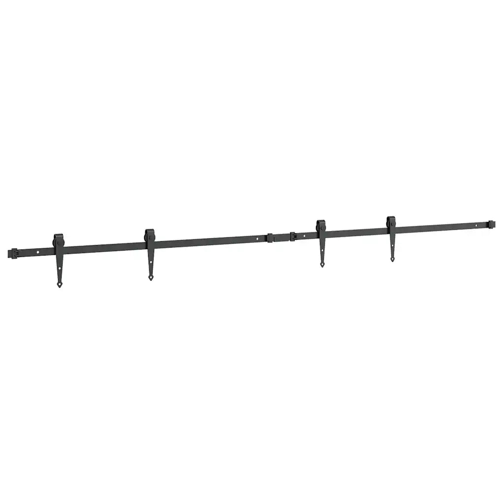 vidaXL Kit Anta Scorrevole per Armadio 200 cm in Acciaio al Carbonio