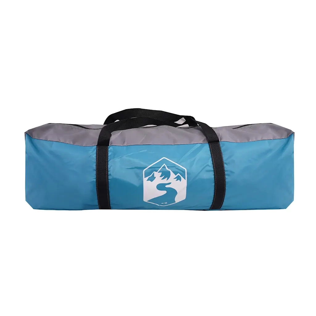 Tenda da Campeggio a Tunnel per 4 Persone Blu Impermeabile 94632