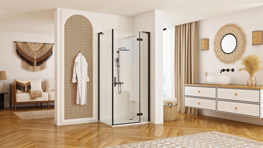 Cabina Doccia Rea Hugo Black 80x90