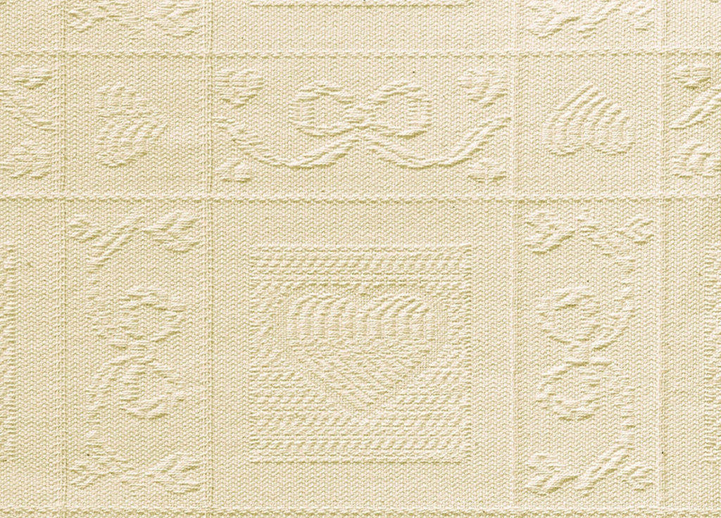 Tovaglia Salotto/Cucina Jacquard Modello Dama Made In Italy - Ovale 180x260 - Naturale