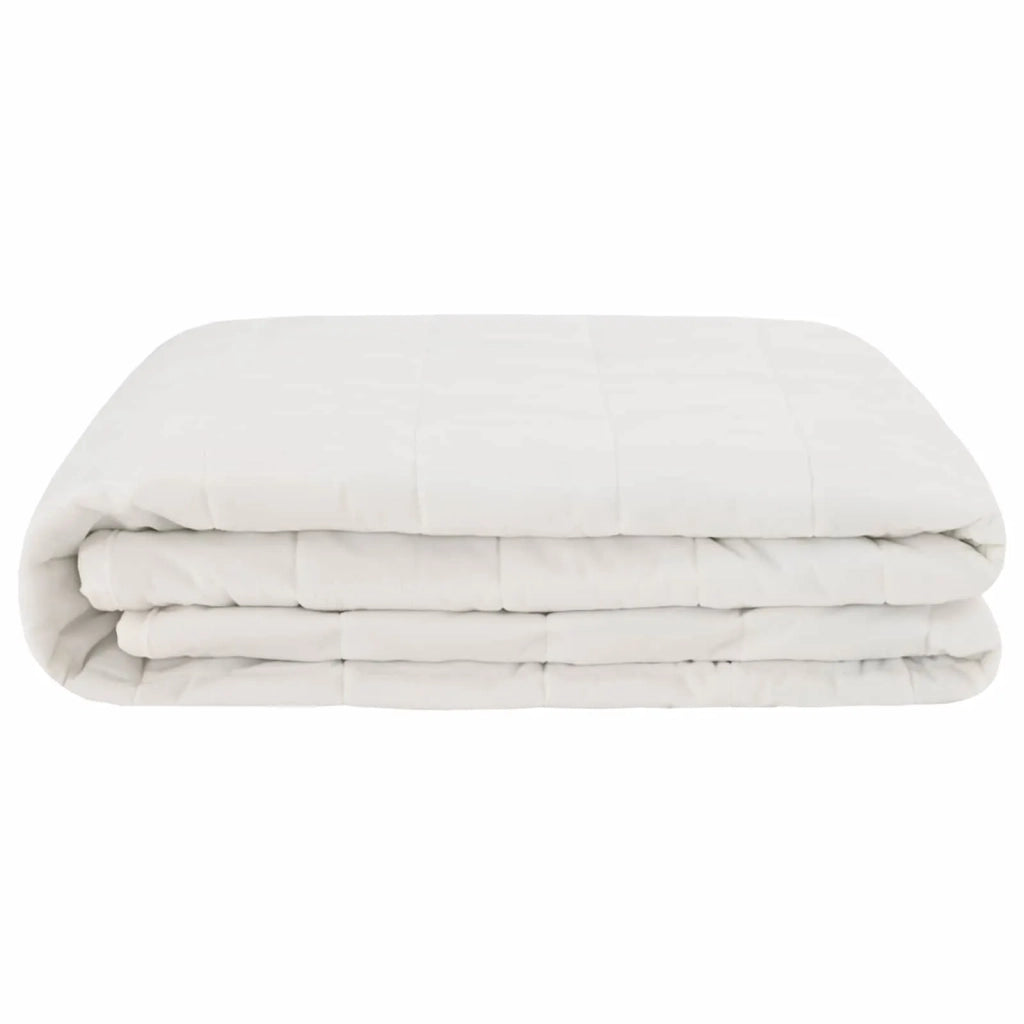 Coperta Ponderata Bianco 135 x 200 cm 10 kg 100% Cotone 205T 3442960