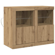 Credenza | Madia LED 2 pcs Rovere artigianale 41 x 37 x 67 cm