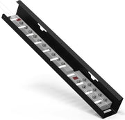 Cavo in guscio per gestione dei cavi - gestione dei cavi sotto scrivania - guscio cavo robusto metallo - colore nero profondo mat