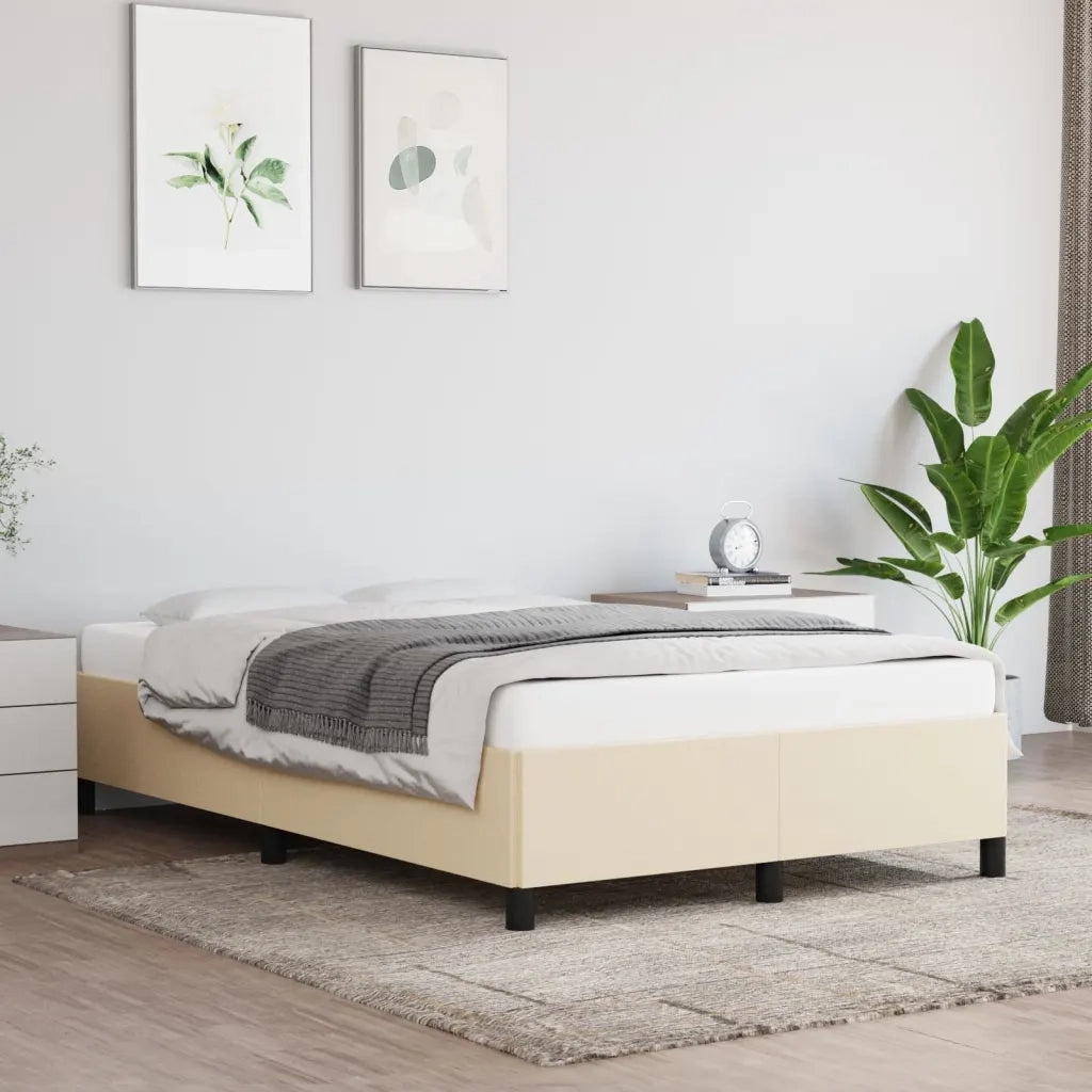 Giroletto senza Materasso Crema 120x200 cm Tessuto 347055