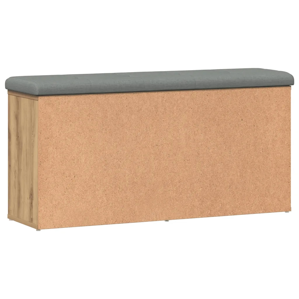 Panca Porta Scarpe-Sgabello-Panca Scarpiera Rovere Artigianale 102x32x50 cm Truciolato 702498