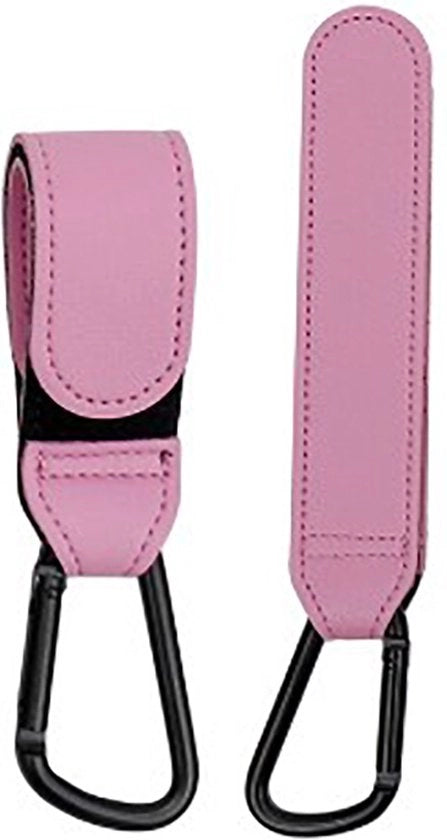 Set di 2 orecchini per zaini per passeggino - Orecchini per zaini per passeggino - Passeggino - Orecchini per zaini - Set da 2 - Rosa