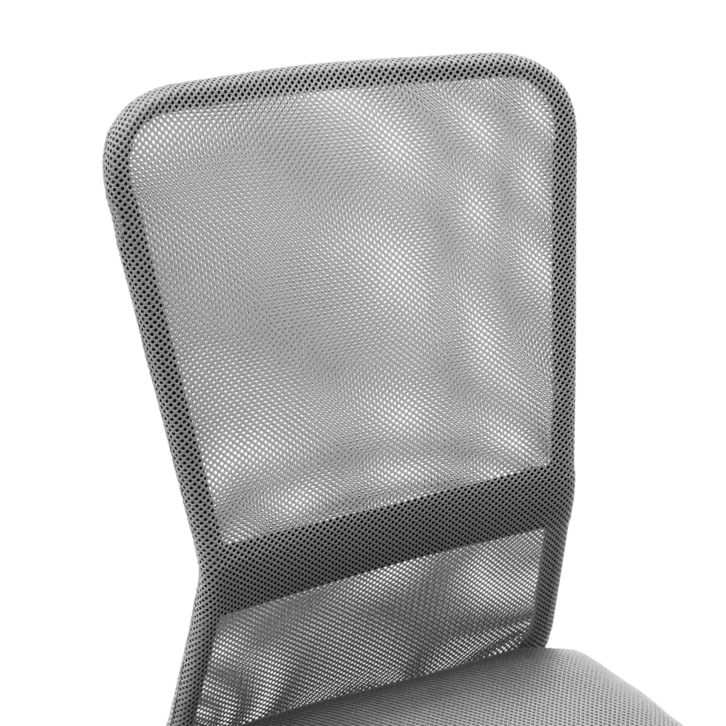 Sedia da ufficio sedia da computer sedia da studio 44 ​​x 52 x 100 cm tessuto a rete grigio 02_0024023