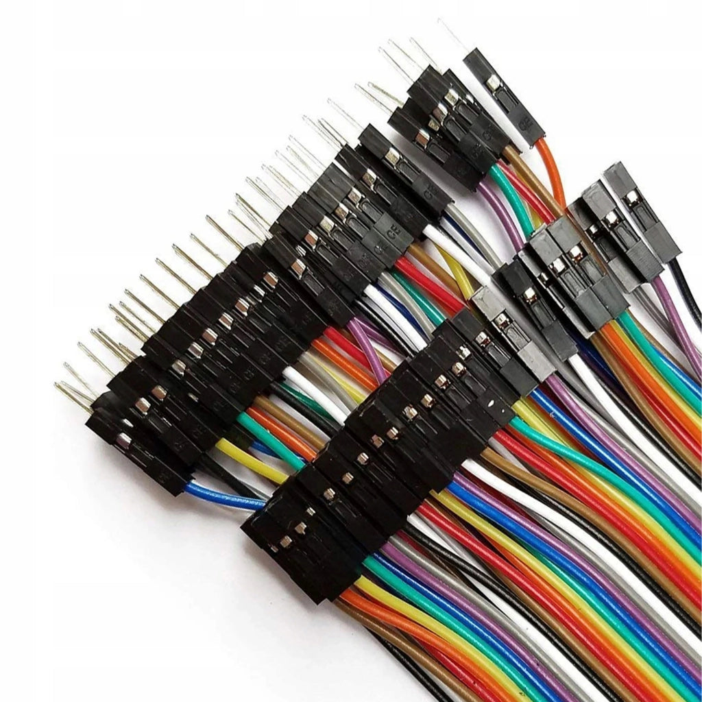 Set di Cavi Jumper Multicolore 20 cm (40 Pin) – Modularità e Facilità d'Uso | M/F, Rame di Alta Qualità