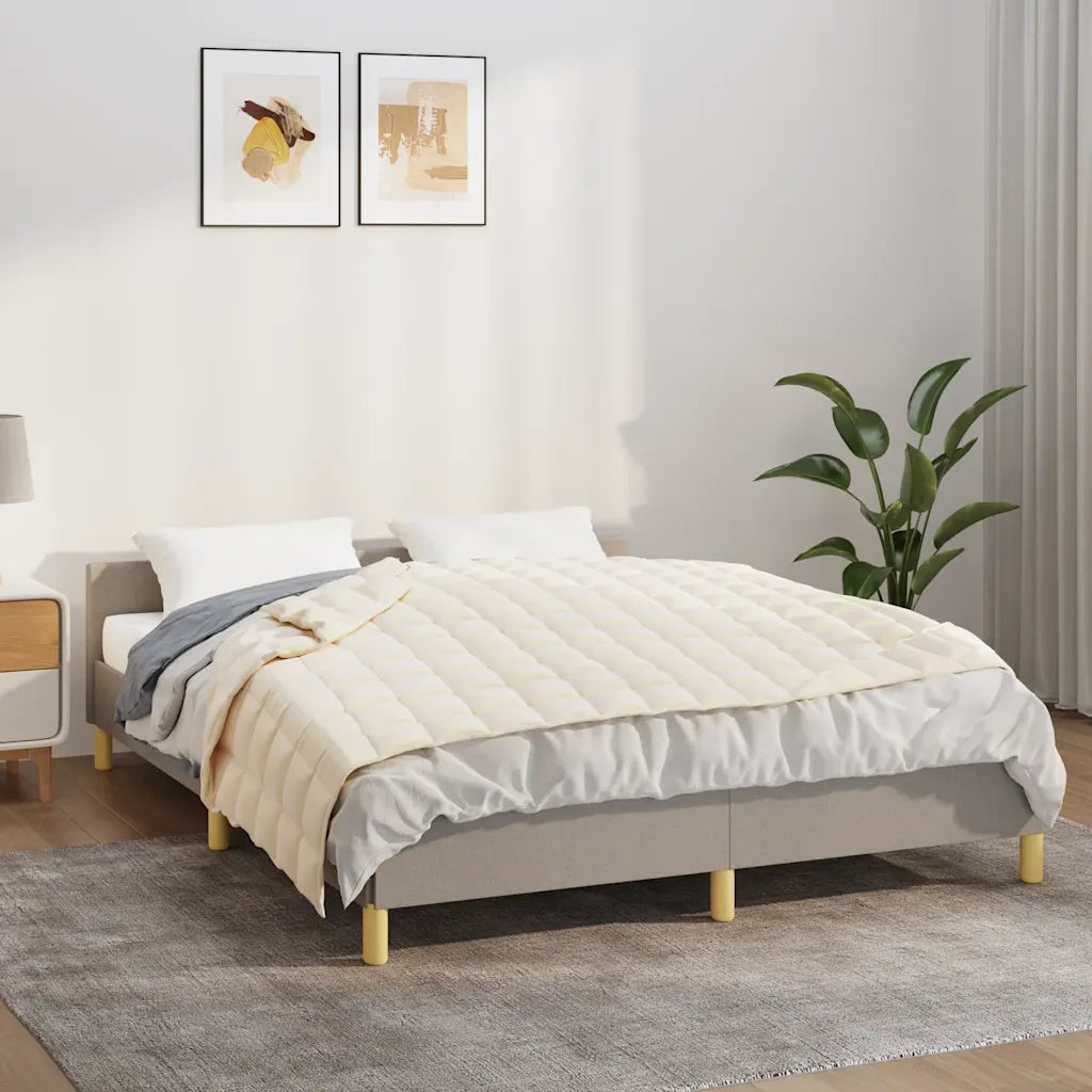Coperta Ponderata Crema Chiaro 138x200 cm 10 kg Tessuto 350809