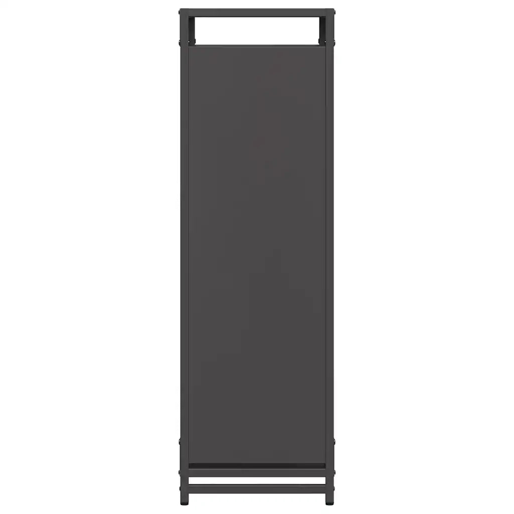 Rastrelliera per Legna da Ardere Nera 90x28x90 cm CFW1325470