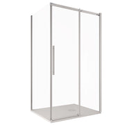 Box Doccia Angolare 90x110 cm 1 Anta Scorrevole in Cristallo Trasparente 8mm H200 Bonussi Eliane
