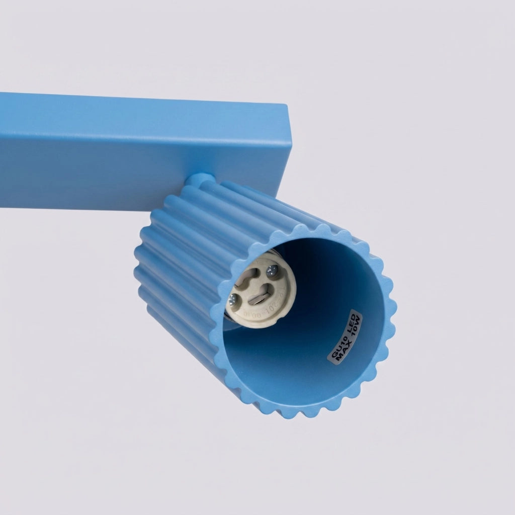 Plafoniera KARBON 6L azzurro
