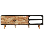 Mobile TV 140x30x45 cm Legno Mango Grezzo e Massello d'Acacia 338423