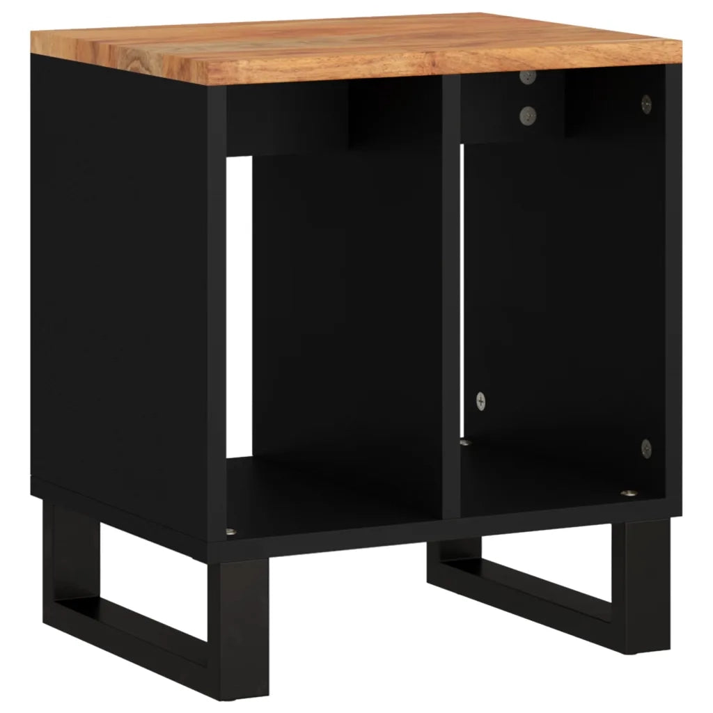 Tavolino 40x31x46 cm Legno Massello Acacia e Legno Multistrato 350645