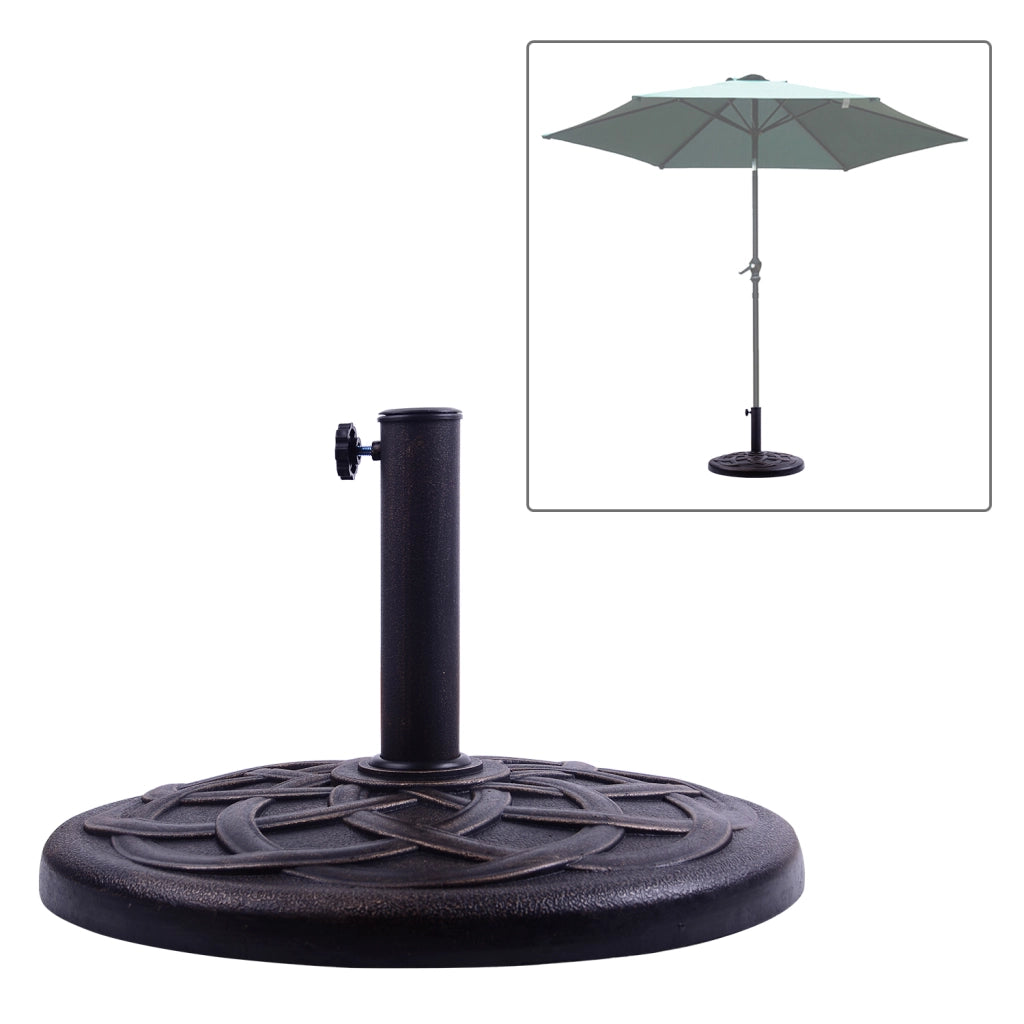 Base per Ombrellone da Giardino ¨C Zephmum ¨C Bronzo 54.5x34 cm Peso 19 kg