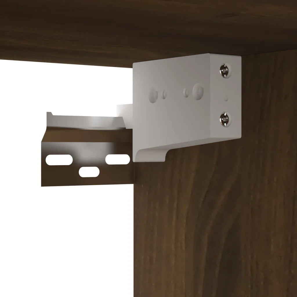 Mobile TV Pensile Rovere Marrone 60x30x30 cm Legno Multistrato 815873