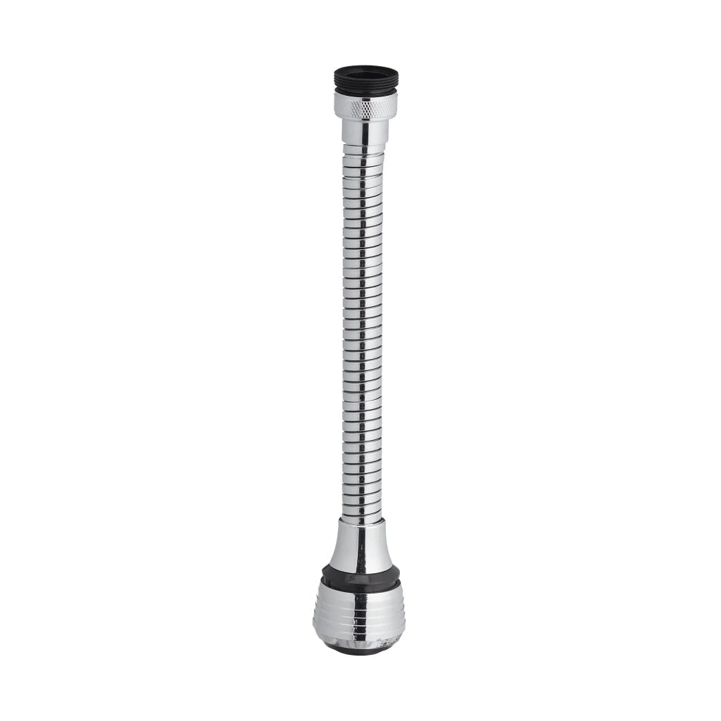 Prolunga per rubinetto flessibile a 360° con riduttore di flusso per uso quotidiano 4 raccordi in plastica bianca 13_0011230