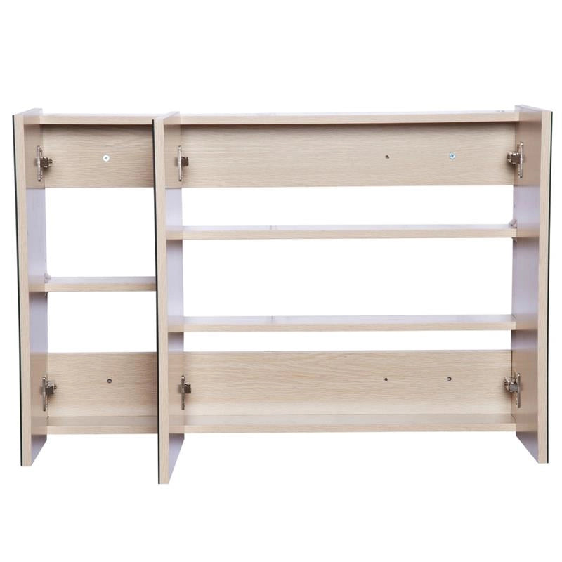 ARMADIETTO PENSILE DA BAGNO CON 3 ANTE A SPECCHIO 90 X 60 X 13,5 CM