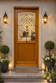 Porta d'ingresso in legno modello ELIOTH 215X90 a sinistra a spingere (dimensioni della tavola) senza maniglia