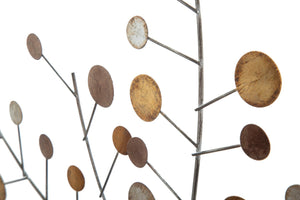 Pannello da Muro Albero della Vita Mirror New Ø80x2 cm in Ferro e MDF