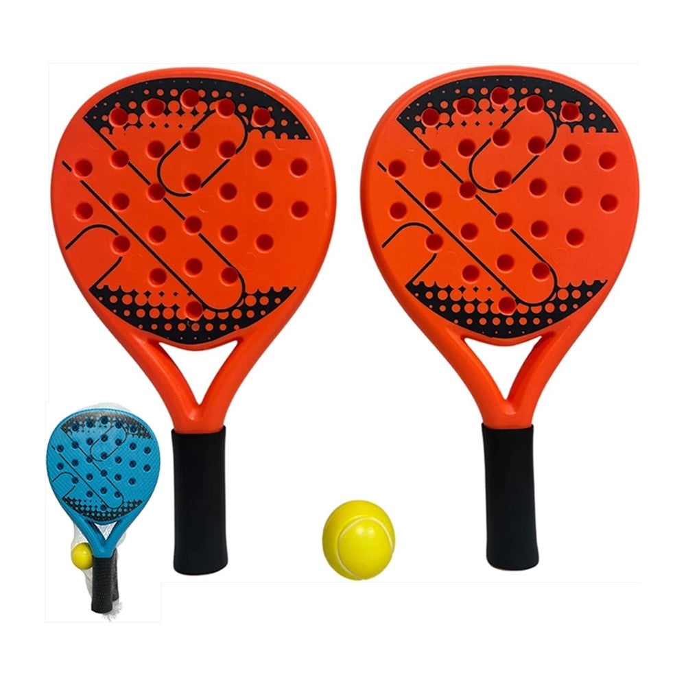Trade Shop - Set 2pz Racchetta Da Padel Con Pallina In Plastica Per Spiaggia Piscina Giardino 662205a -