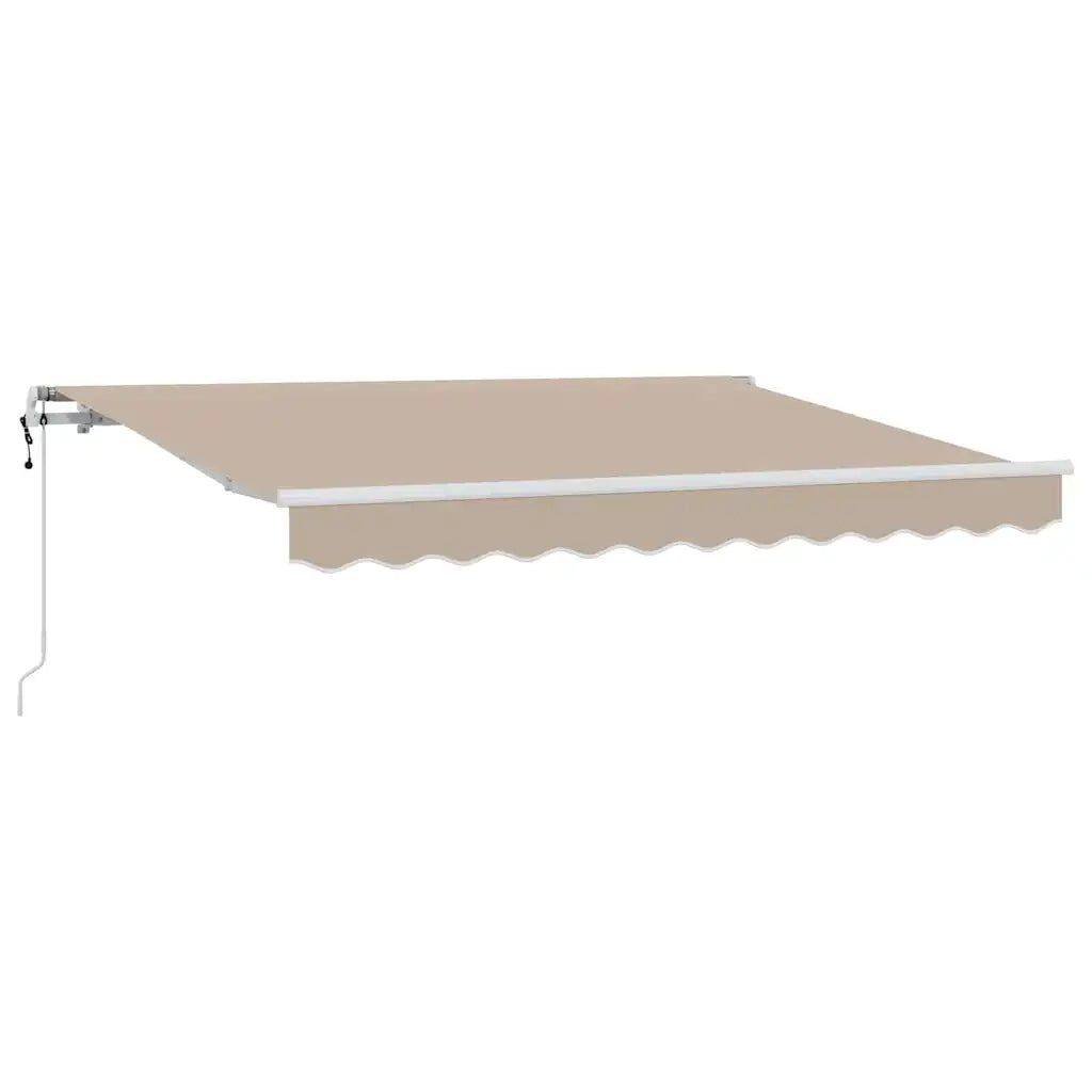 Tenda da Sole | Tenda Retrattile Beige 350 x 200 cm Tessuto
