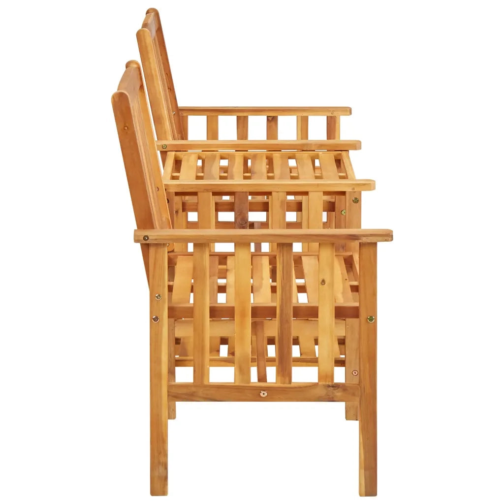 Sedie da Giardino Tavolino da TÃ¨ 159x61x92cm Massello d'Acacia cod mxl 43316