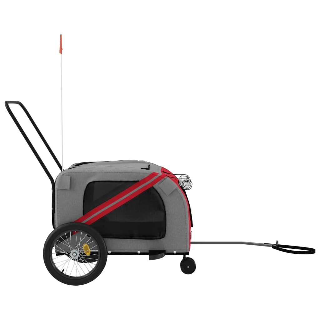 Rimorchio/carrello per animali domestici rosso 02_0044357
