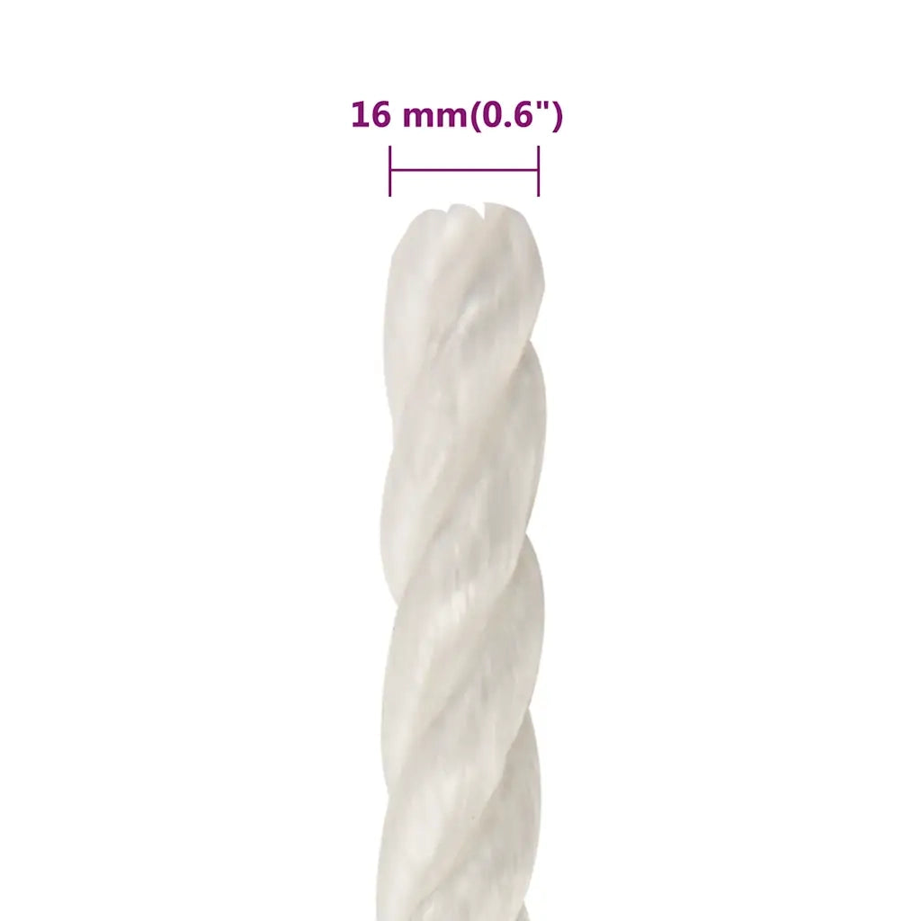 Corda da Lavoro Bianca 16 mm 250 m in Polipropilene