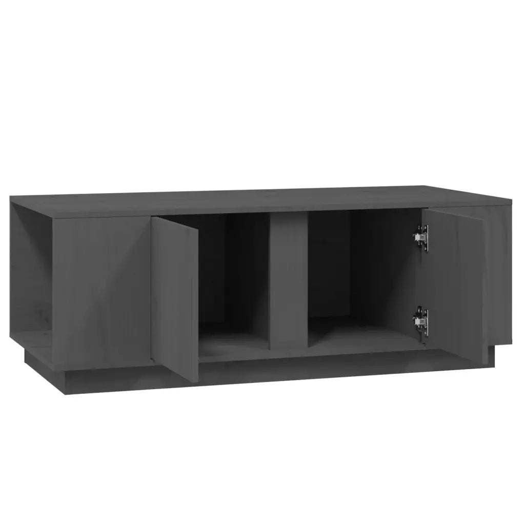 Tavolino da salotto | Tavolino da caff¨¨ | Tavolino da Soggiorno Grigio 110x50x40 cm Legno Massello di Pino