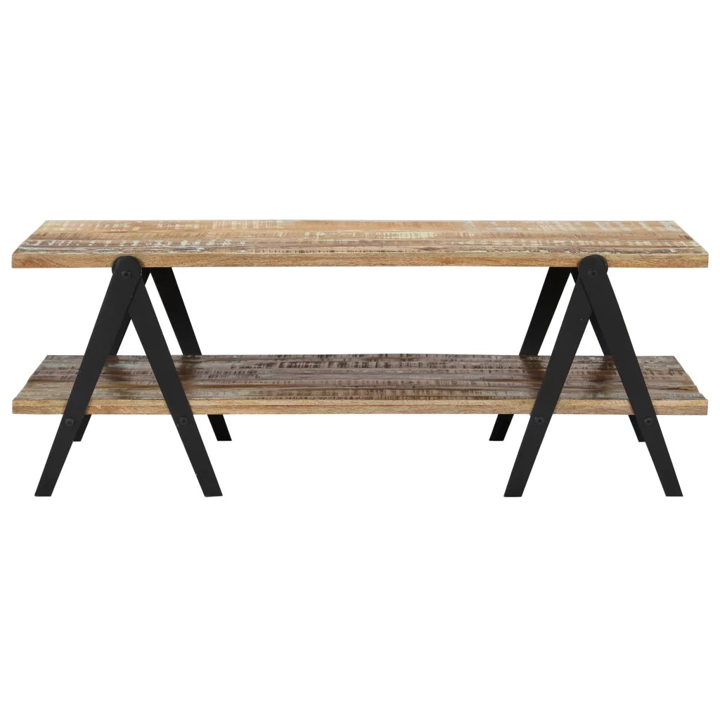 Tavolino da CaffÃ¨ 115x60x40 cm in Legno Massello di Recupero cod mxl 21678