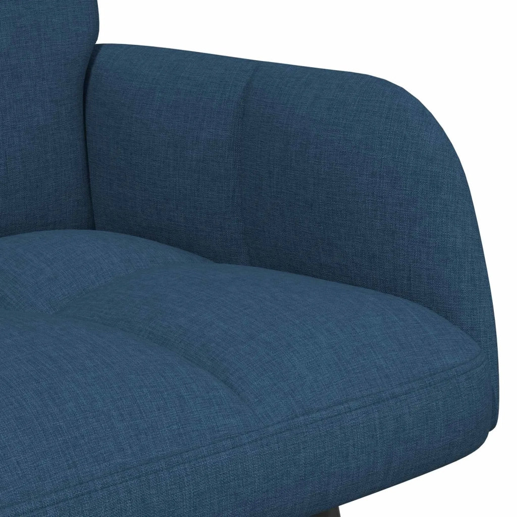 Sofa a Due Posti Blu 115 x 61 x 87 cm Tessuto
