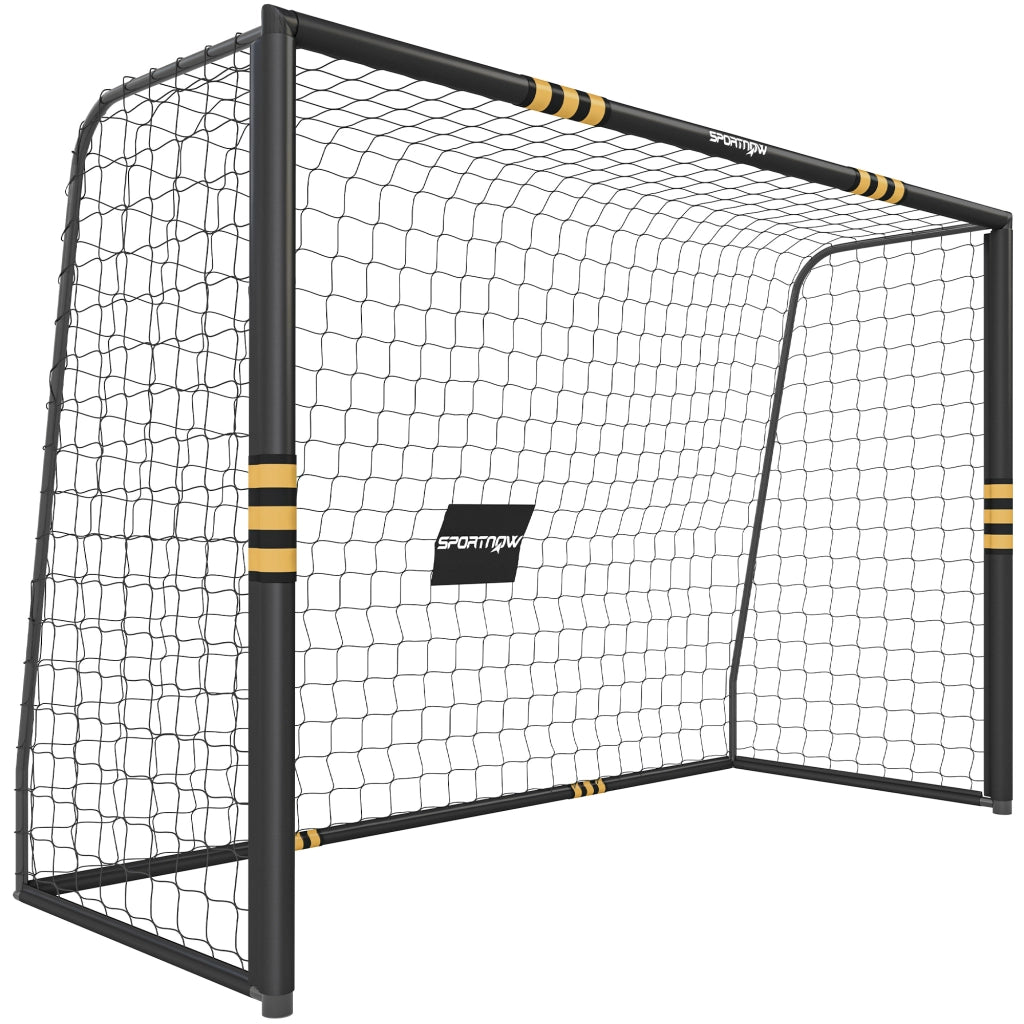 Porta da Calcio 3x1,2x2 m con Rete e Imbottitura in EPE Giallo