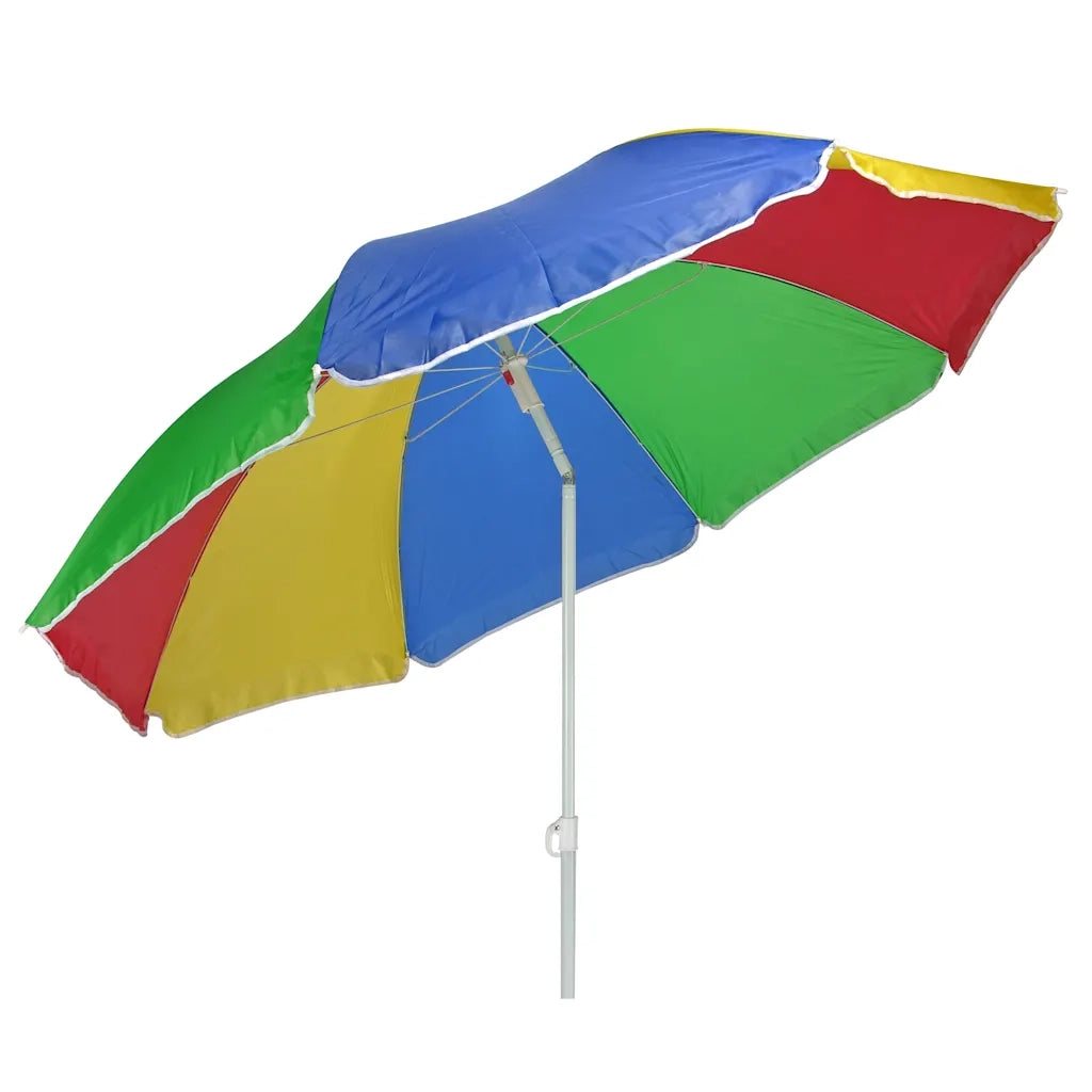 HI Ombrellone da Spiaggia 150 cm Multicolore 423955