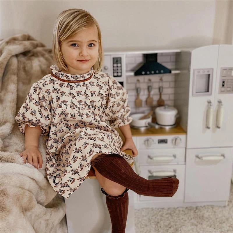 CUCINA GIOCATTOLO PER BAMBINI 3-6 ANNI IN LEGNO CON SUONI E 14 ACCESSORI BIANCA