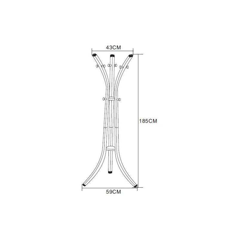 Appendiabiti Reed In Metallo Tortora Dimensione 40x59x184cm