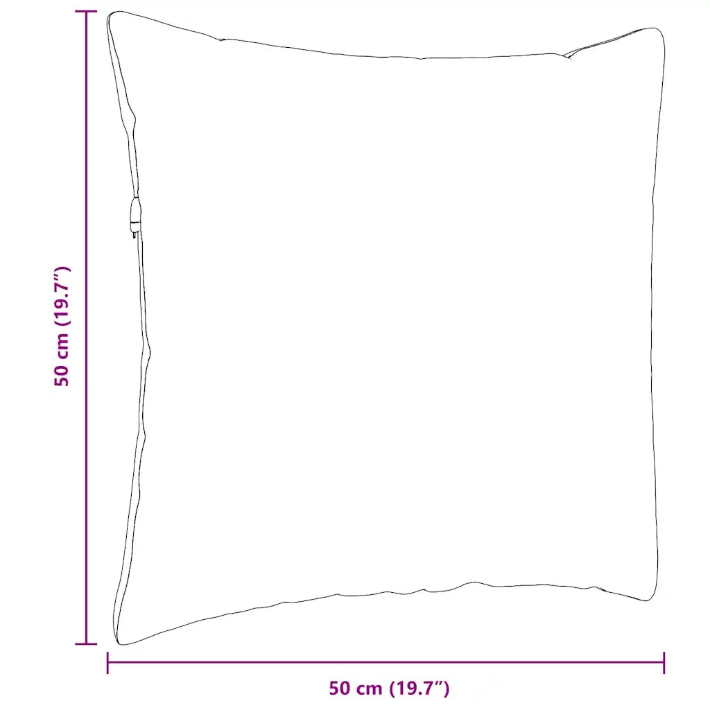 Cuscini da Divano 2 pz | Cuscini per sedie Verde Scuro 50 x 50 cm Tessuto