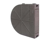 SCATOLA AVVOLGIBILI IN PLASTICA- interforo cm.16,5 - dim.ingombro cm.19x4,5x19 - 5 pezzi