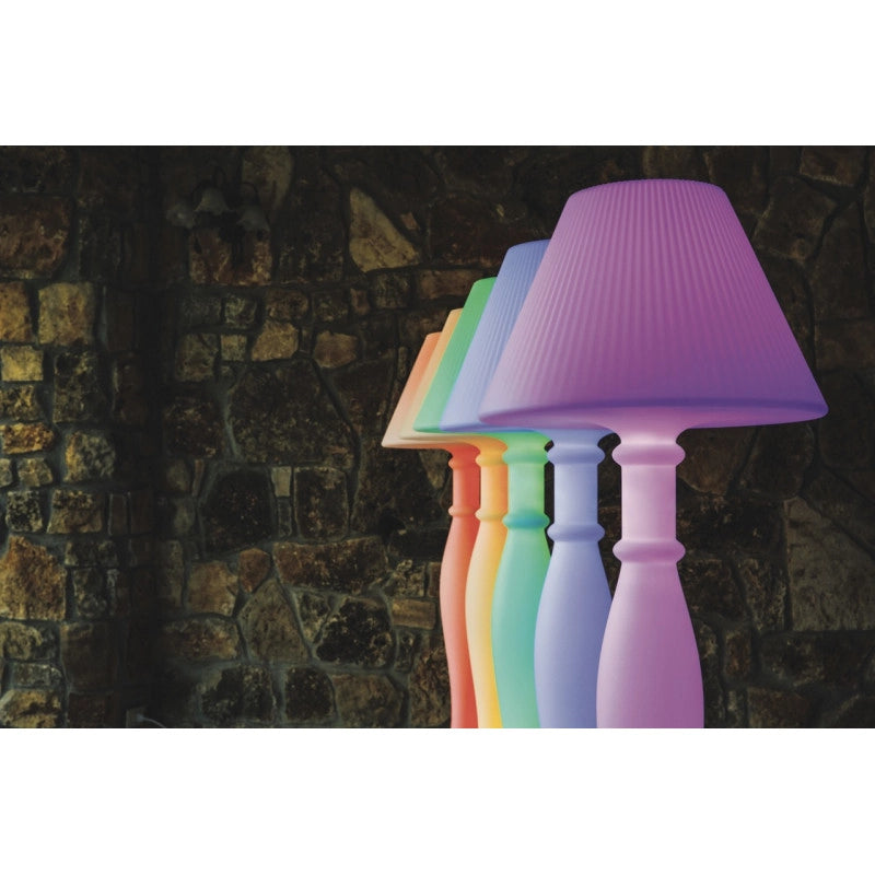 Lampada da terra di design H180 in polimero LED RGB per interno ed esterno - Made in Italy - Monacis