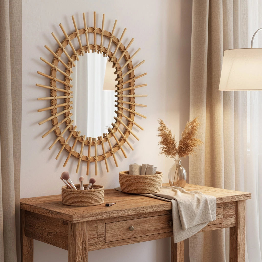 Specchio Da Parete Boho 57cm Qdj5749