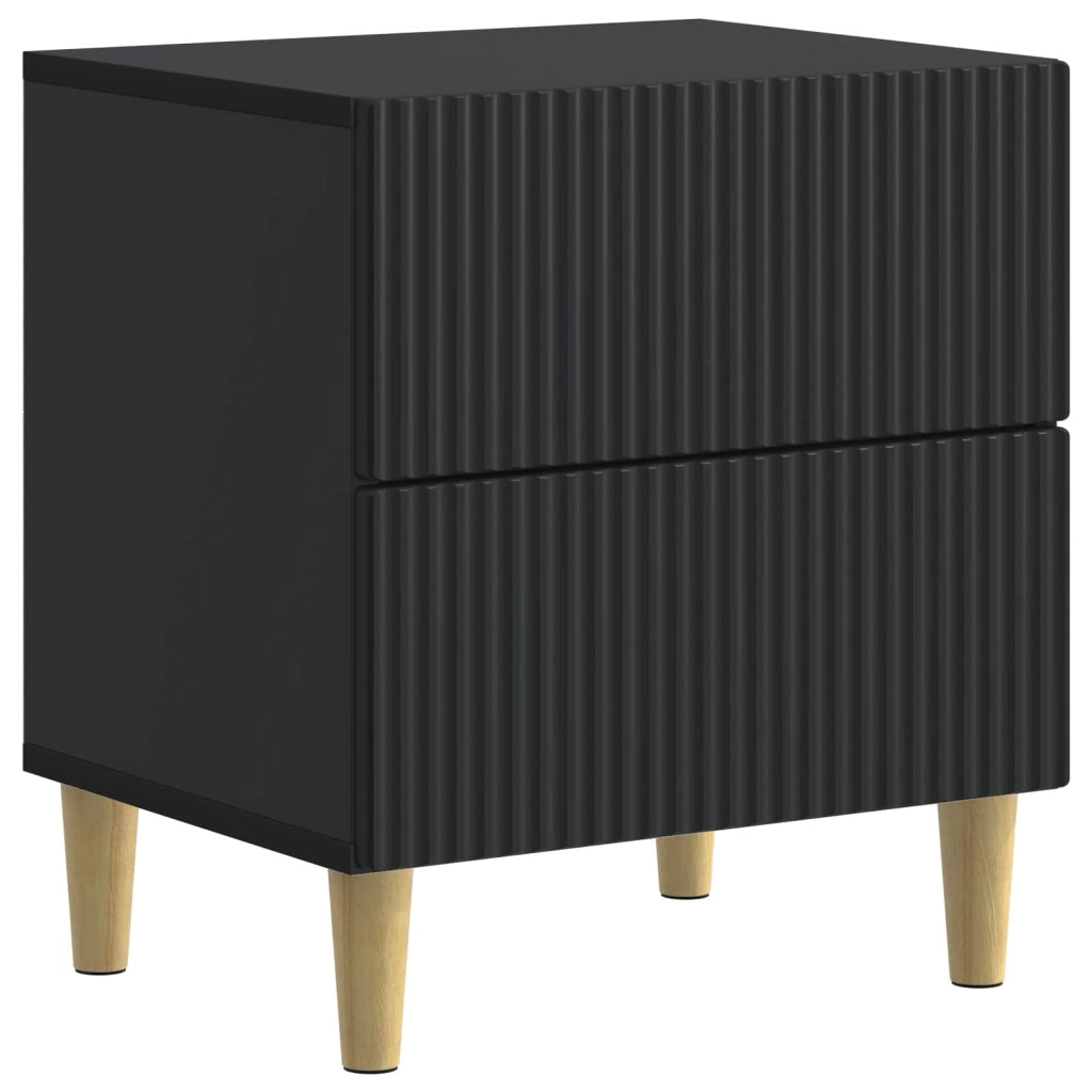Armadio da Notte con cassetto 2 pcs Nero 43 x 34,5 x 48 cm 894528