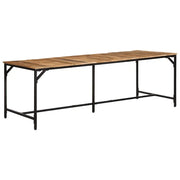 Tavolo da Pranzo 220x90x75 cm in Legno Grezzo Massello di Mango