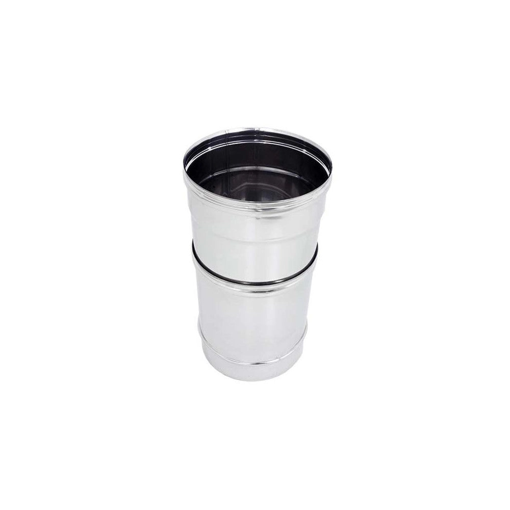 Tubo da 140mm in acciaio inox telescopico aisi 304 spessore 6/10