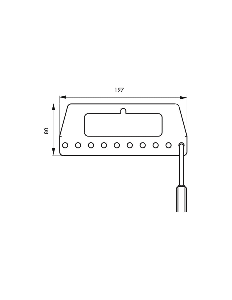Rastrelliera portalucchetti procedurale per 10 lucchetti, PVC, manutenzione industriale, Lockout Tagout LOTO - THIRARD